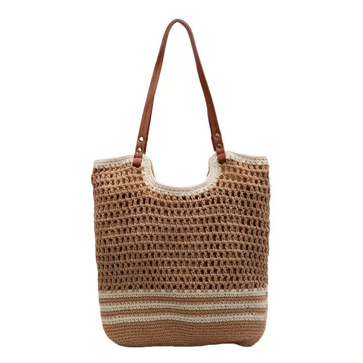 Handwoven beach bag with fine mesh structure Kalsten