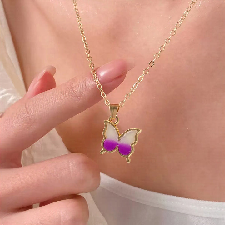 Butterfly Pendant Necklace Kalsten