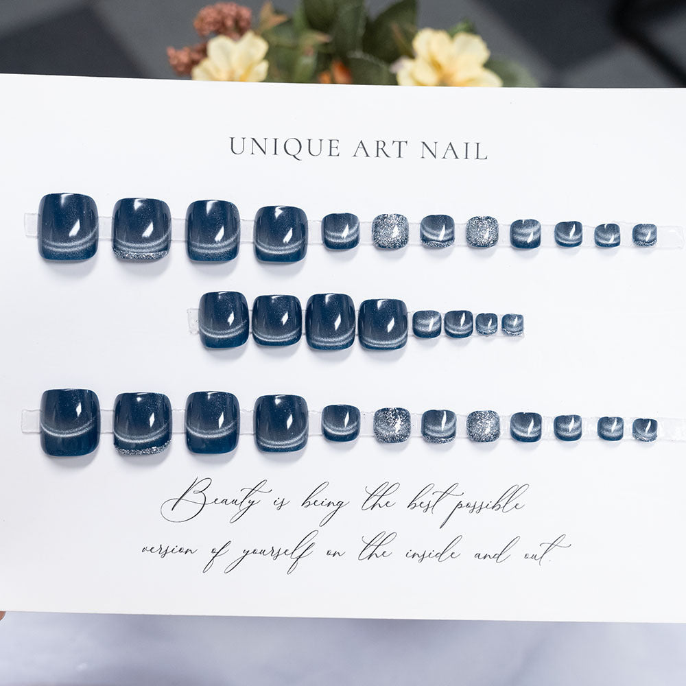 Decorative Glitter Gel Pedicure