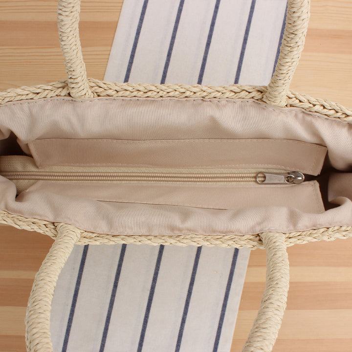 Basket bag with handcrafted weave Kalsten