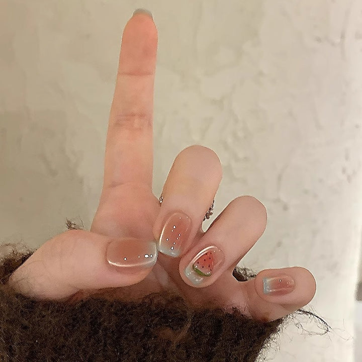 Artificial nails in cheerful watermelon design Kalsten