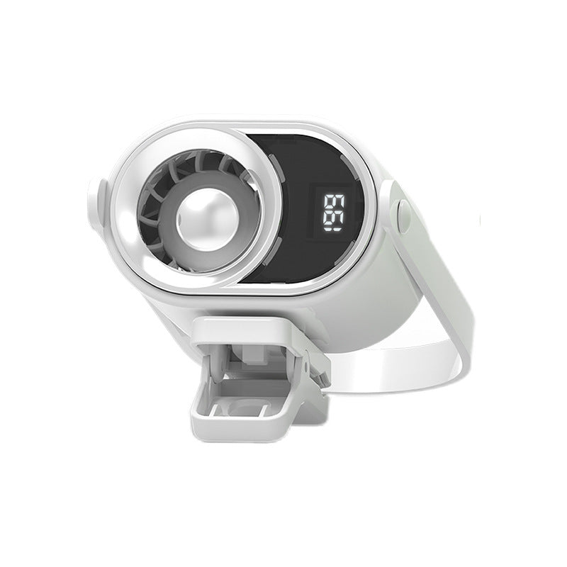 Unisex portable mini fan with LED display Kalsten