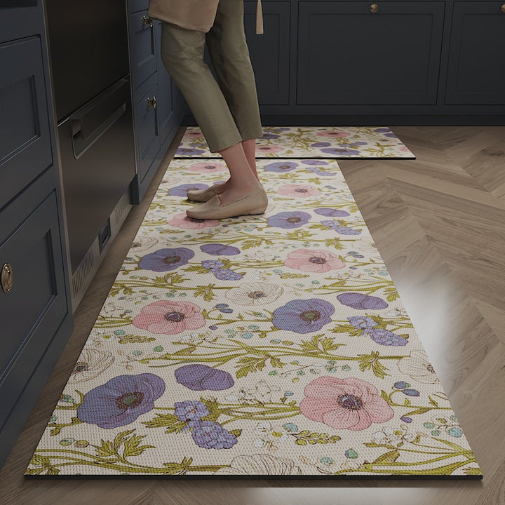 Floral Design Kitchen Comfort Mat