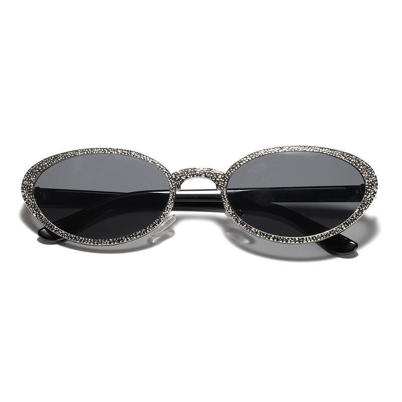 Women Glamorous Sunglasses with Sparkling Frame Decoration Kalsten