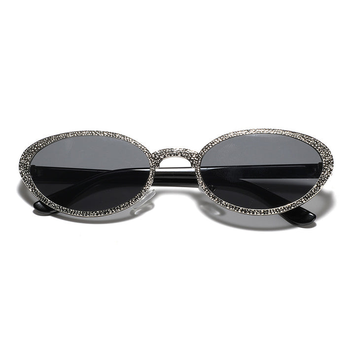 Women Glamorous Sunglasses with Sparkling Frame Decoration Kalsten