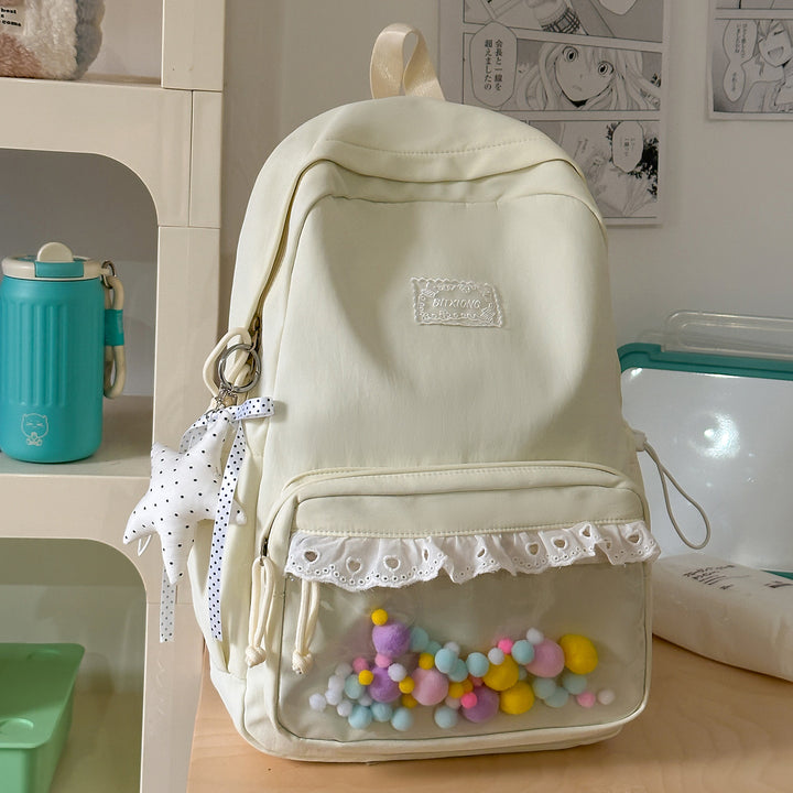Stylish Ruffled Backpack Kalsten