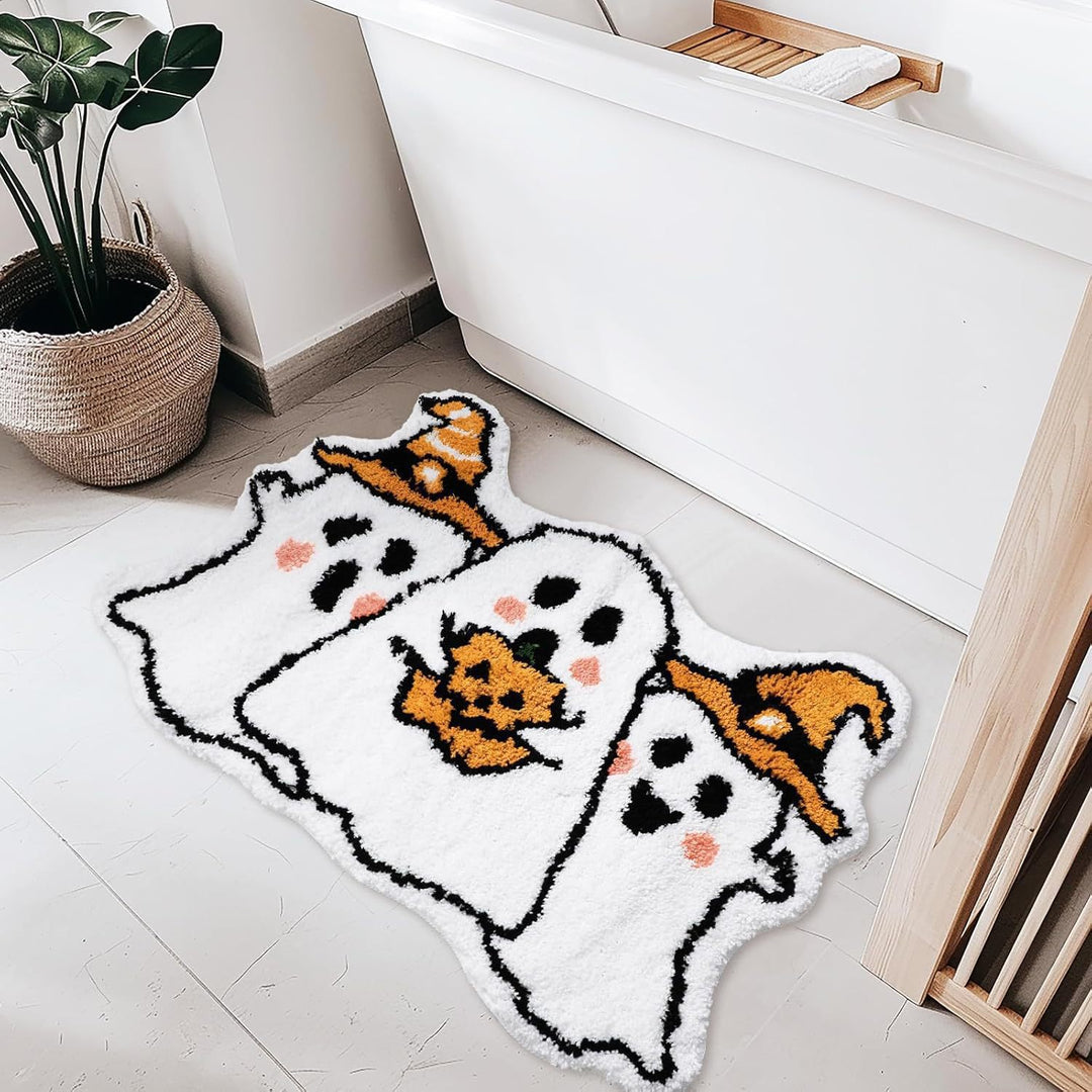 Halloween-Themed Ghost Bath Mat Kalsten