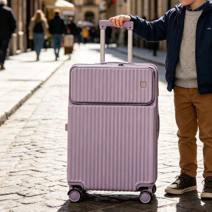 Unisex Versatile Expandable Hard Shell Travel Suitcase Kalsten