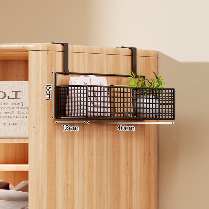Over-the-Door Multi-Tier Metal Grid Hanging Storage Organizer