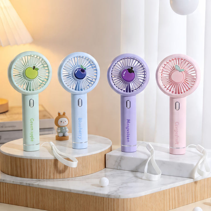 Ladies portable USB hand fan with ergonomic grip and variable speed control Kalsten