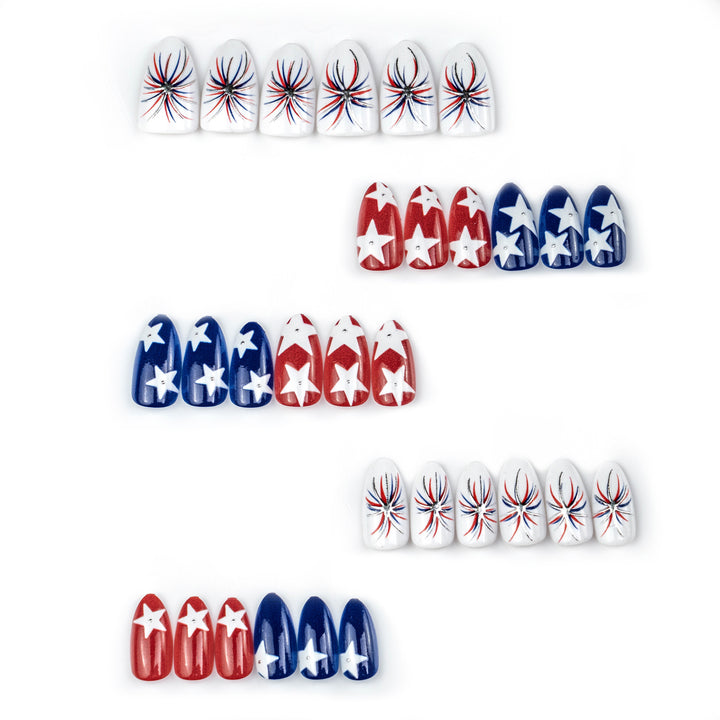 Thematic Star and Fireworks Nail Art Set