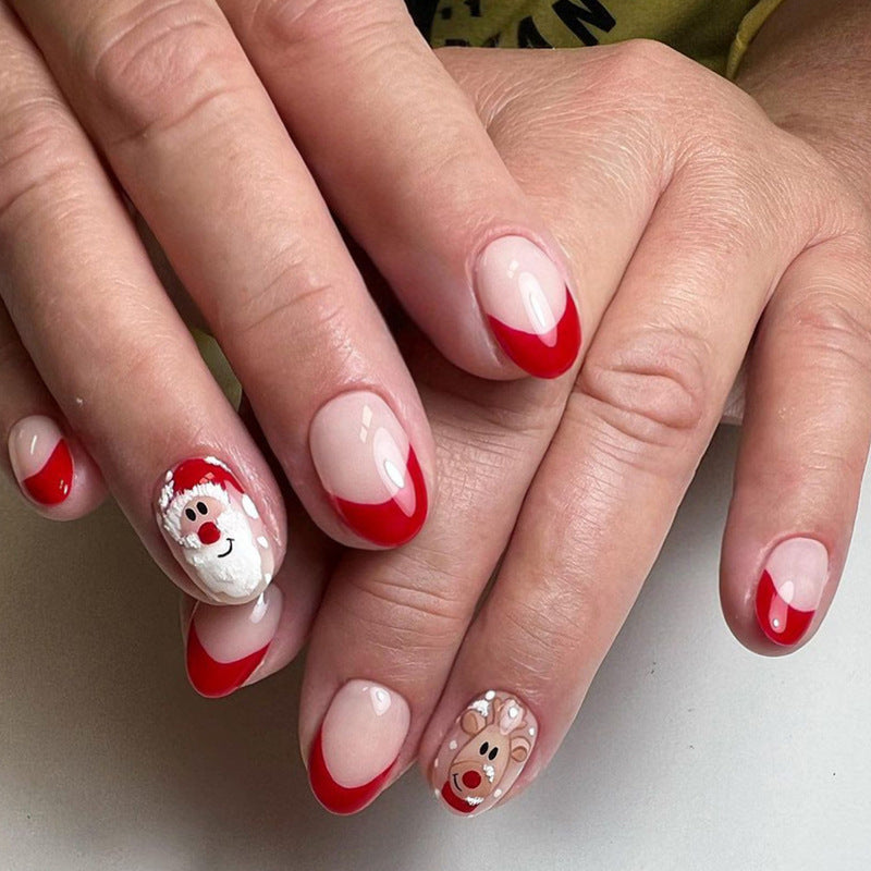 Festive Press-On Nail Art Set Kalsten