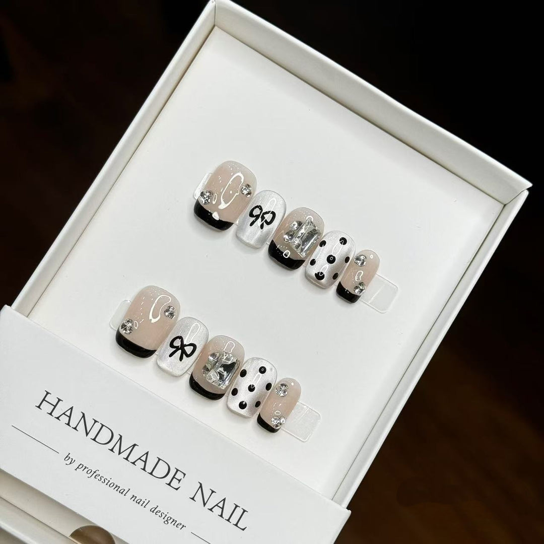 Artistic Handmade Press-On Nails
