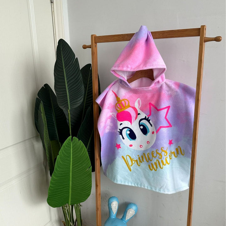 Kids' Shark-Themed Hooded Towel Poncho Kalsten