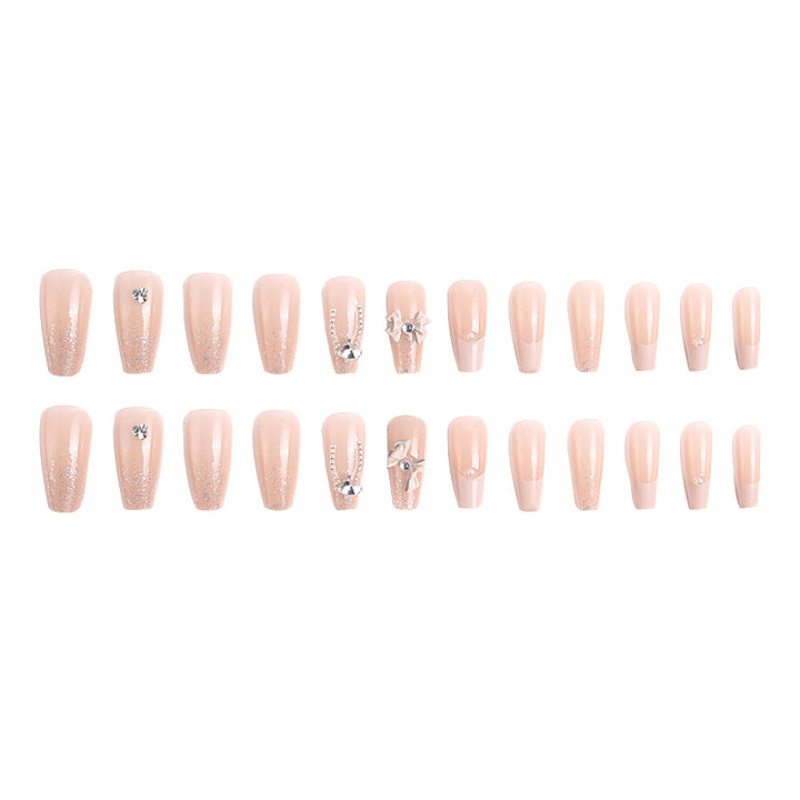 Glamorous artificial nails with glitter design Kalsten