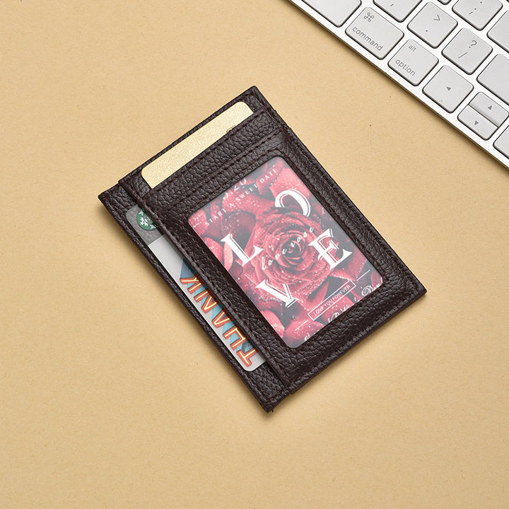 Premium Textured Leather Card Holder Kalsten