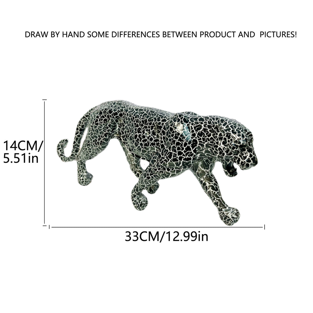 Decorative leopard figure made of resin Kalsten