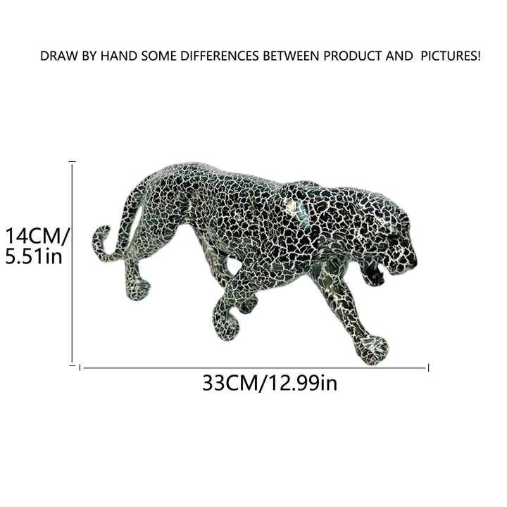 Decorative leopard figure made of resin Kalsten