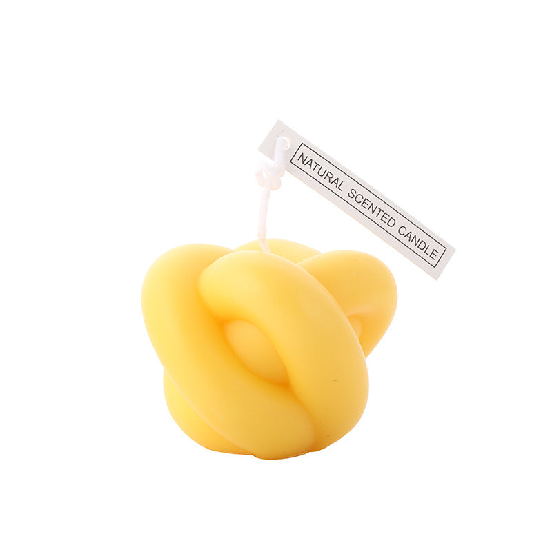 Textured Kernel Sculpted Scented Soy Wax Pillar Candle