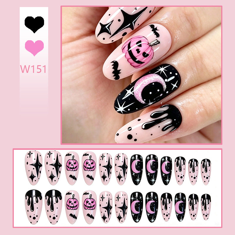 Creative Nail Art Set with Halloween Motif and Charming Designs Kalsten