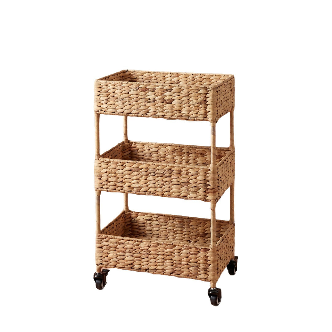 Mobile storage cart made of natural fabric Kalsten