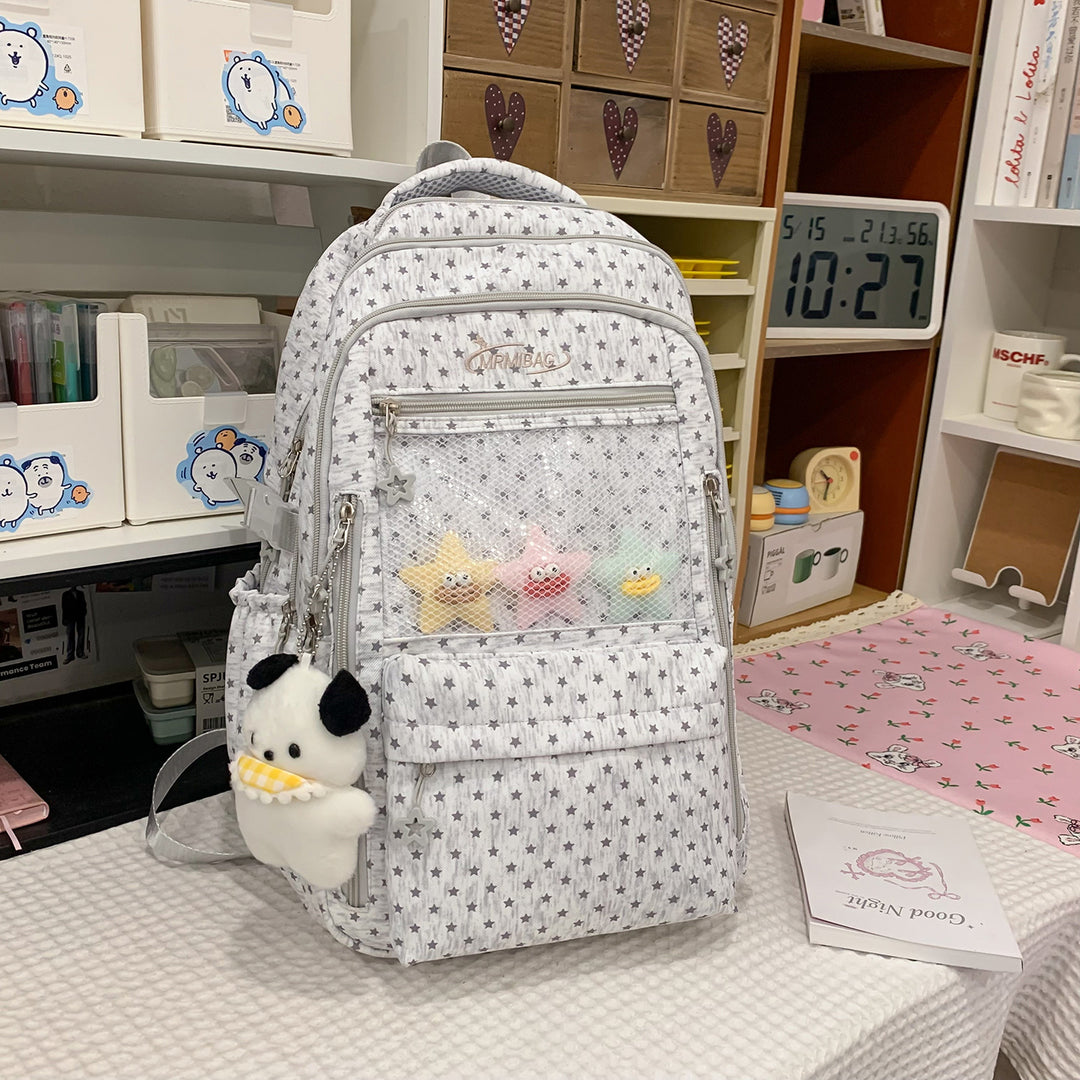 Stylish Star-Printed Multi-Functional Backpack Kalsten