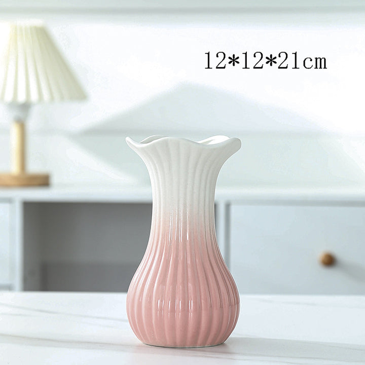 Elegant Floral Design Ceramic Vase Kalsten