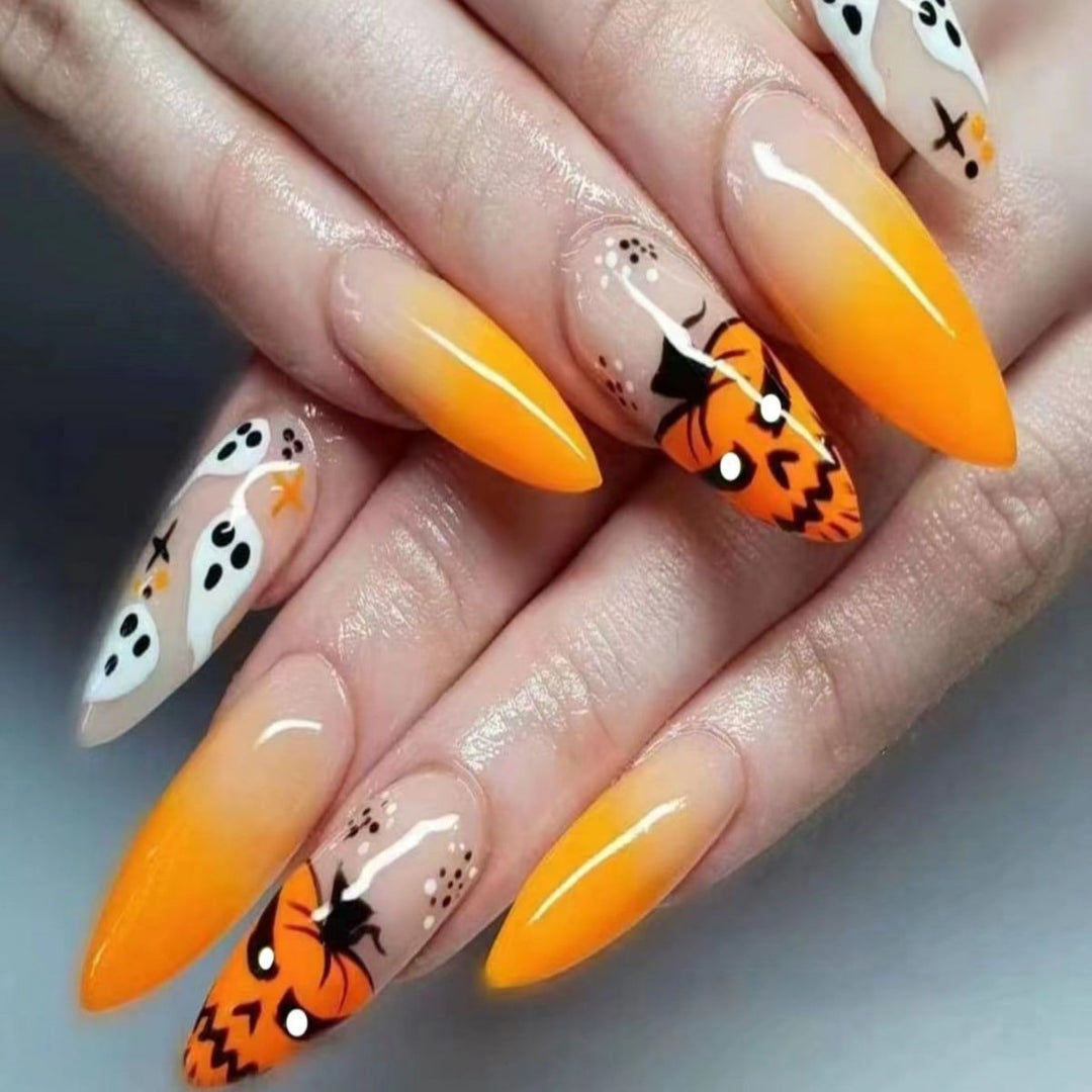 Halloween-Themed Press-On Nail Art Set