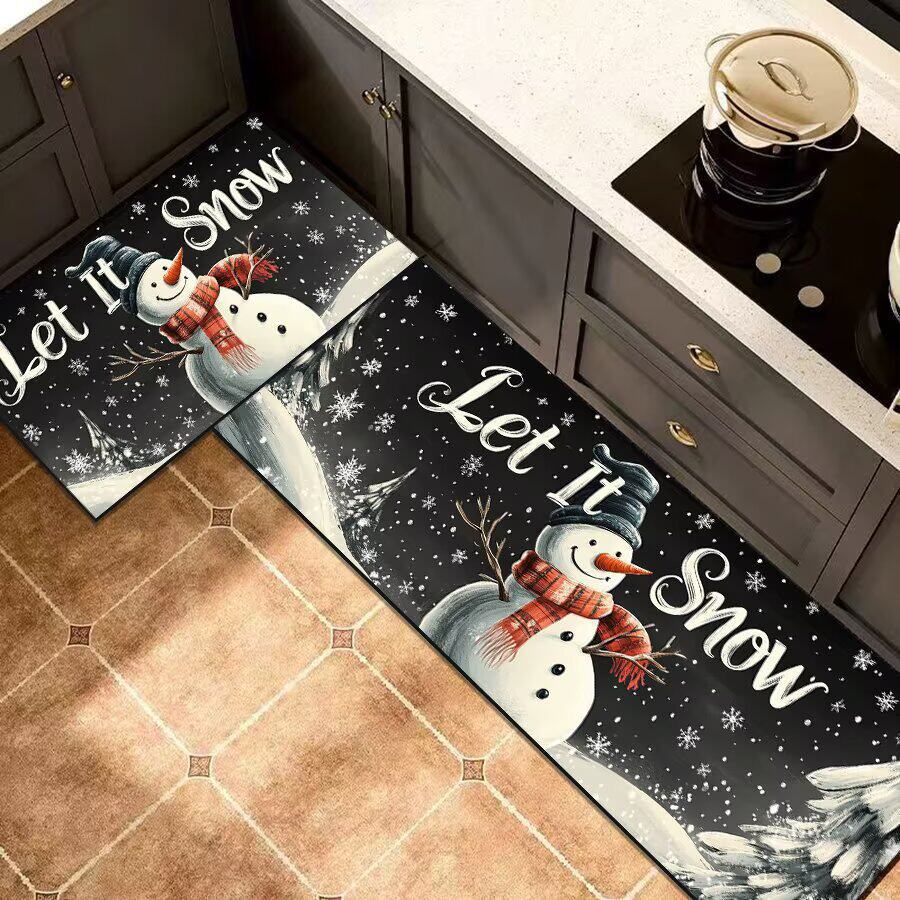 Whimsical Gnome-Themed Kitchen Mat