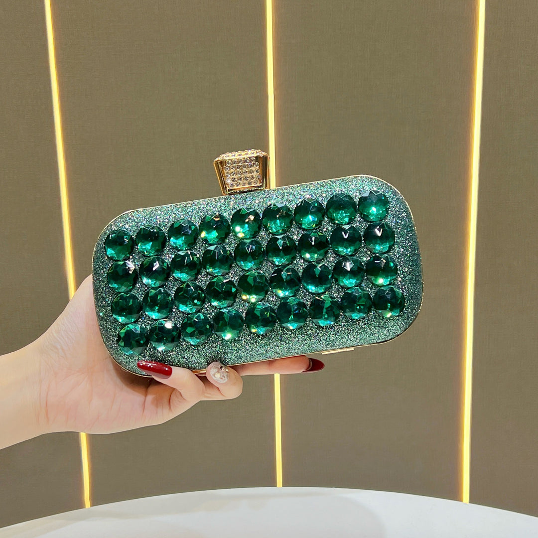 Gemstone-Embellished Clutch