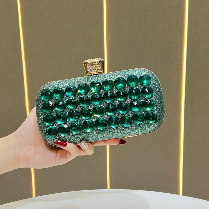 Gemstone-Embellished Clutch