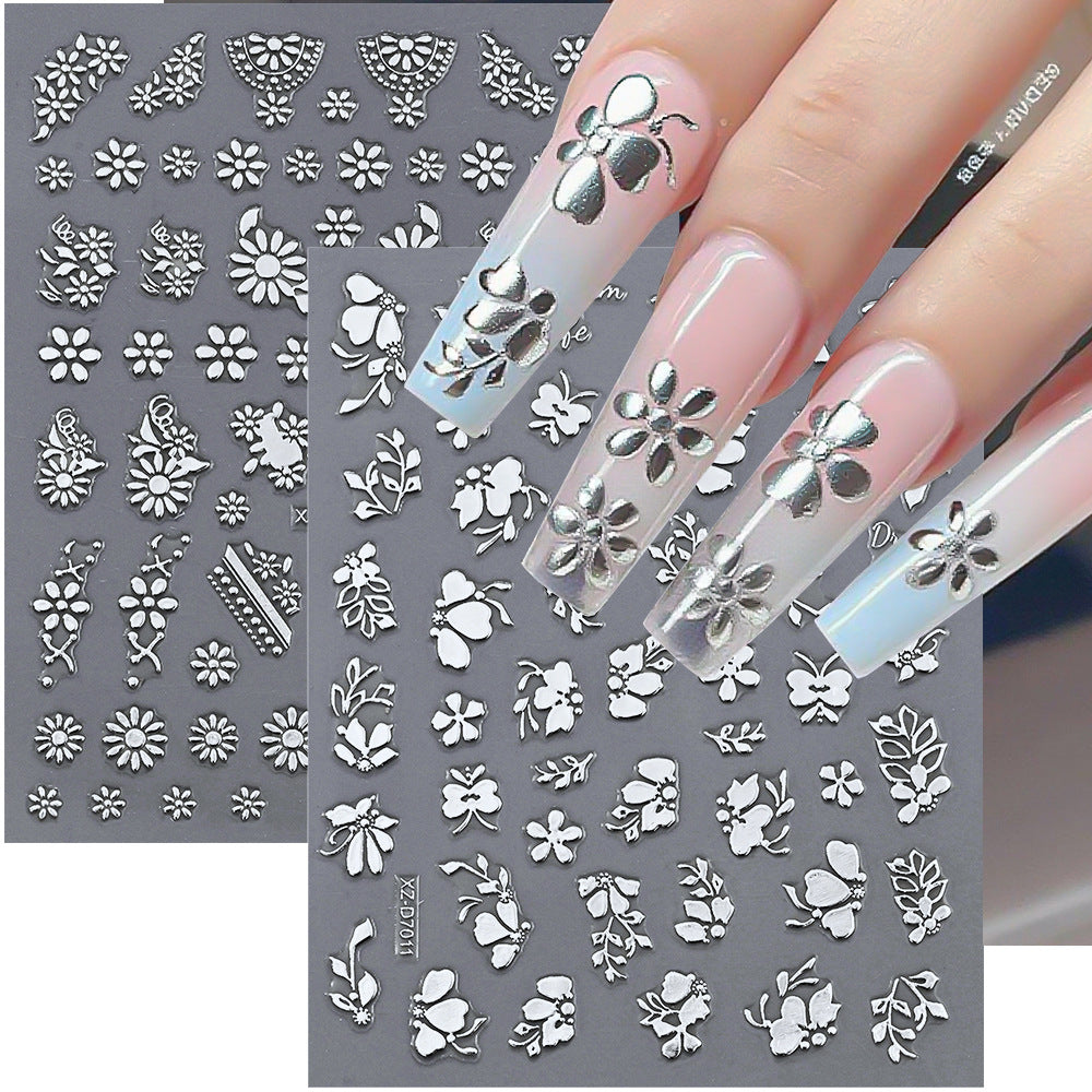 Floral Decorative Nail Art Stickers