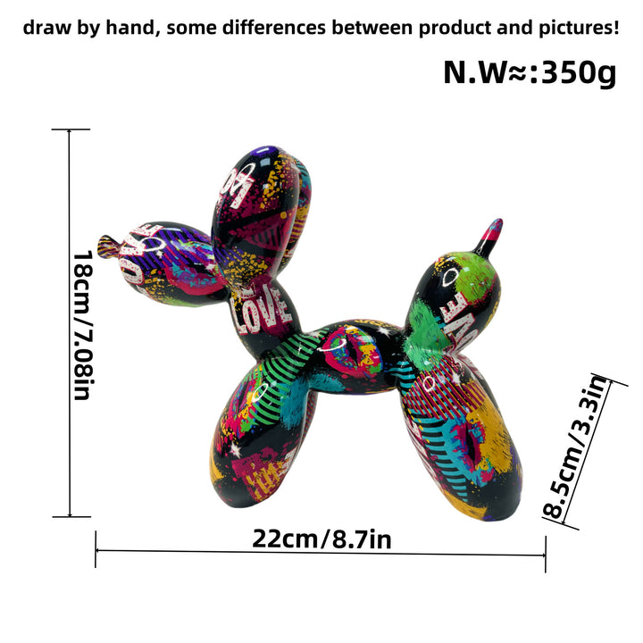 Colorful Balloon Dog Sculpture Kalsten