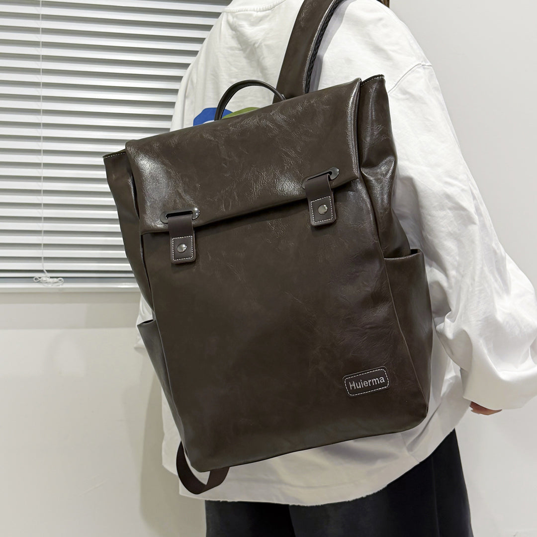 Fashionable Leather Backpack Kalsten