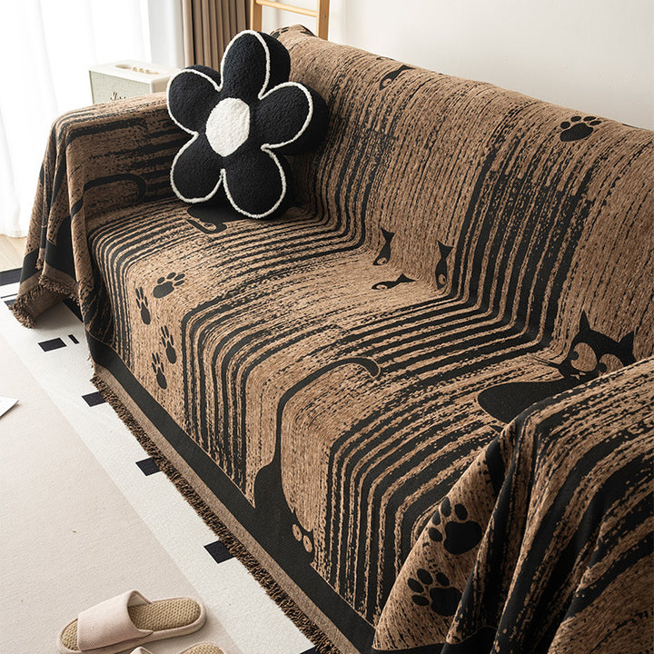 Cozy Floral Pattern Throw Blanket