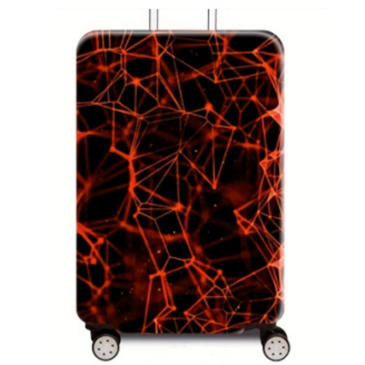 Women Hard Shell Travel Suitcase with Futuristic Network Design Kalsten