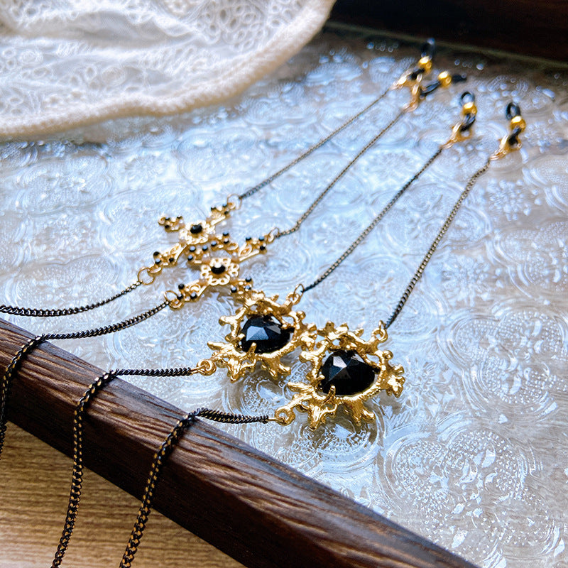 Elegant Necklace with Artificial Stone Pendants Kalsten