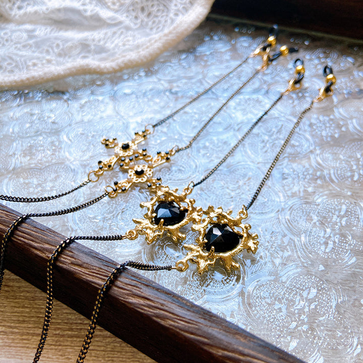 Elegant Necklace with Artificial Stone Pendants Kalsten