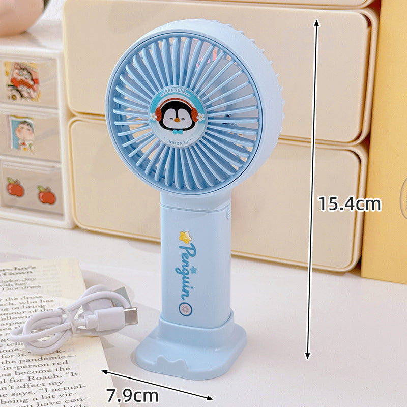 Ladies Portable Mini Fan with Cute Penguin Design Kalsten