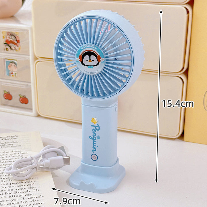 Ladies Portable Mini Fan with Cute Penguin Design Kalsten