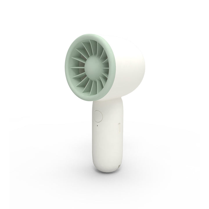 Unisex portable hand fan with closed turbine fan, quiet operation and rechargeable battery Kalsten