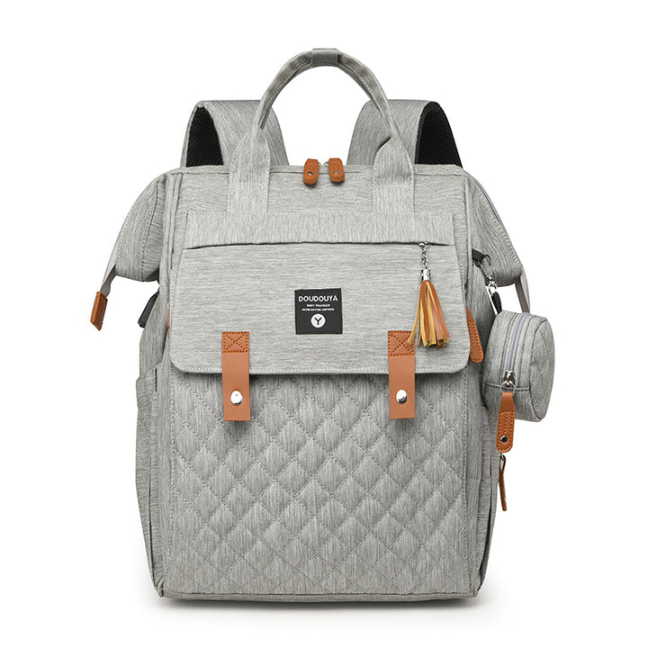 Multi-Functional Quilted Travel Backpack Kalsten