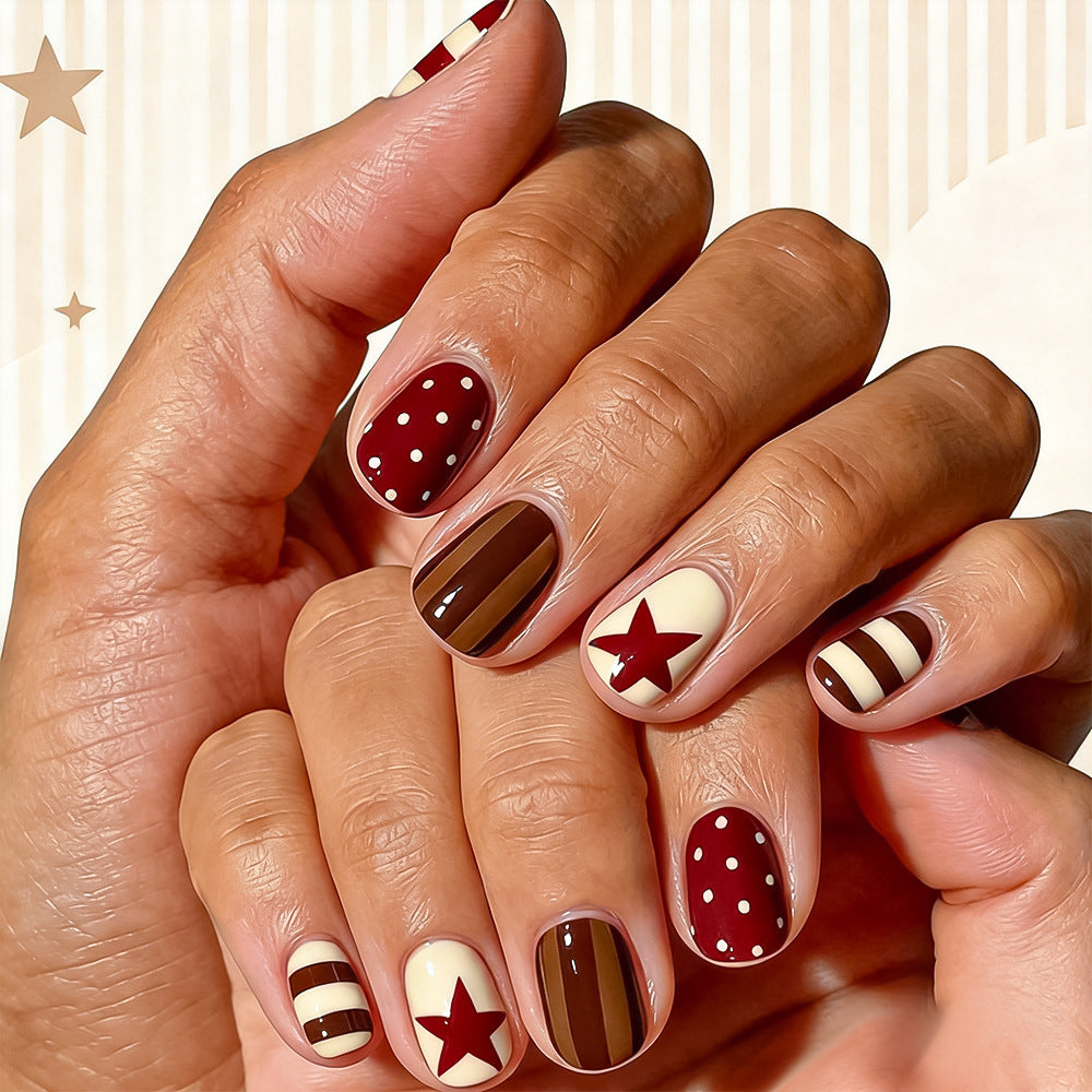 Festive Geometric Nail Art Set Kalsten