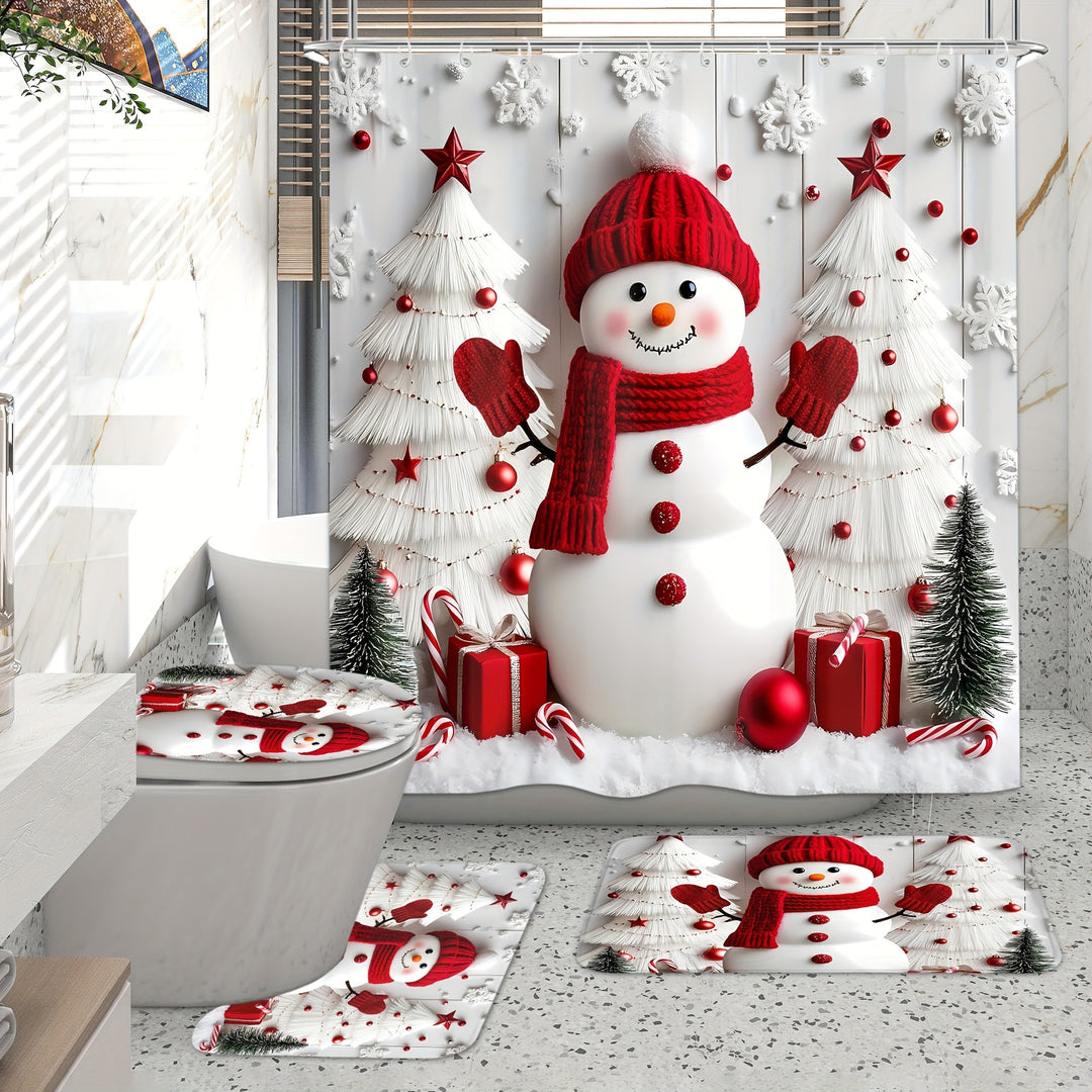 Snowman-Themed Bathroom Decor Set Kalsten