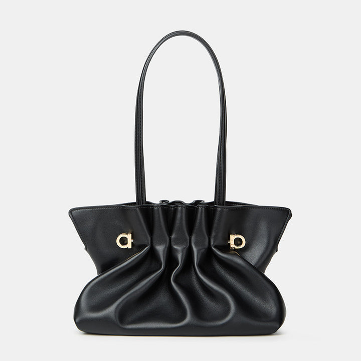 Elegant Pleated Handheld Tote Bag