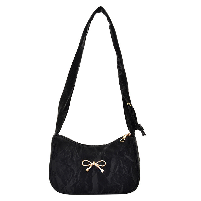 Elegant Bow-Embellished Shoulder Bag