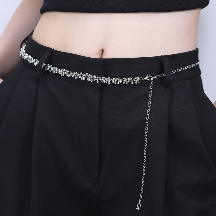 Sparkling chain belt with rhinestones Kalsten