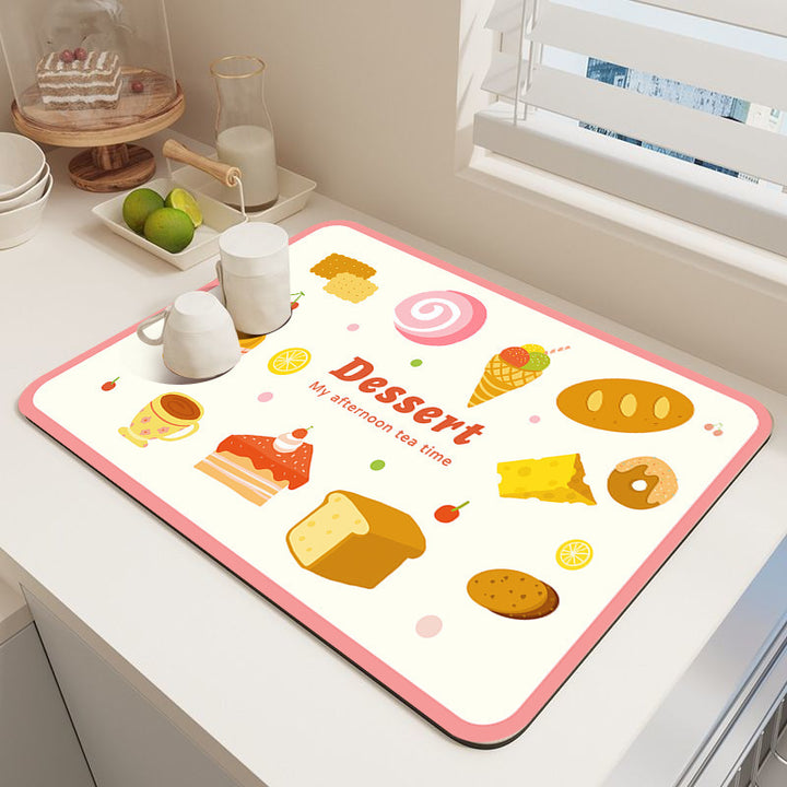 Dessert-Themed Kitchen Mat Kalsten