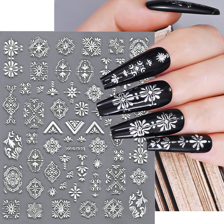 Floral Decorative Nail Art Stickers