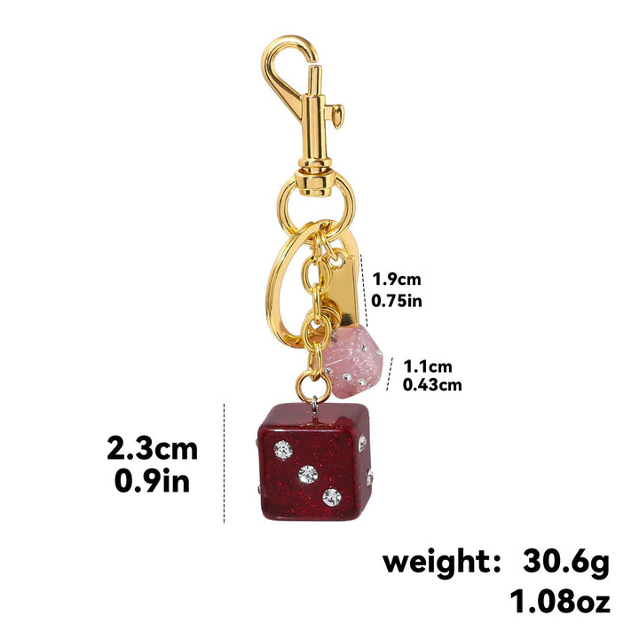 Keychain with Colorful Dice Kalsten